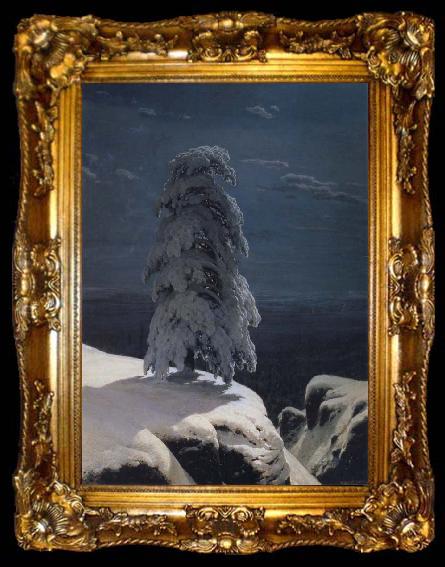 framed  Ivan Shishkin Infrequent of the North, ta009-2